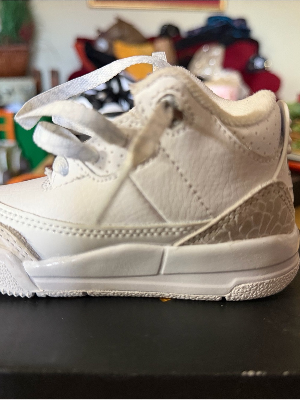 Jordan Kids White and Light Gray Sneakers